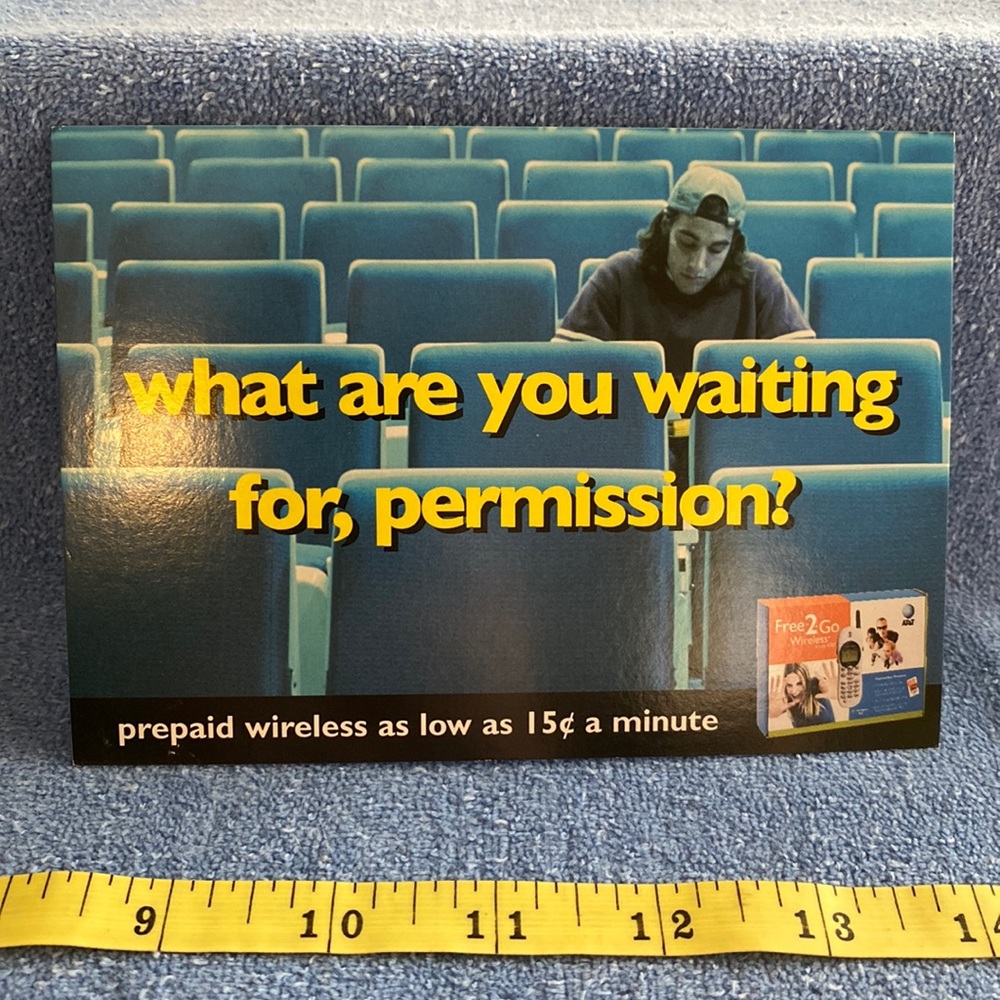 AT&T Witeless Postcard GoCard Ad 2000